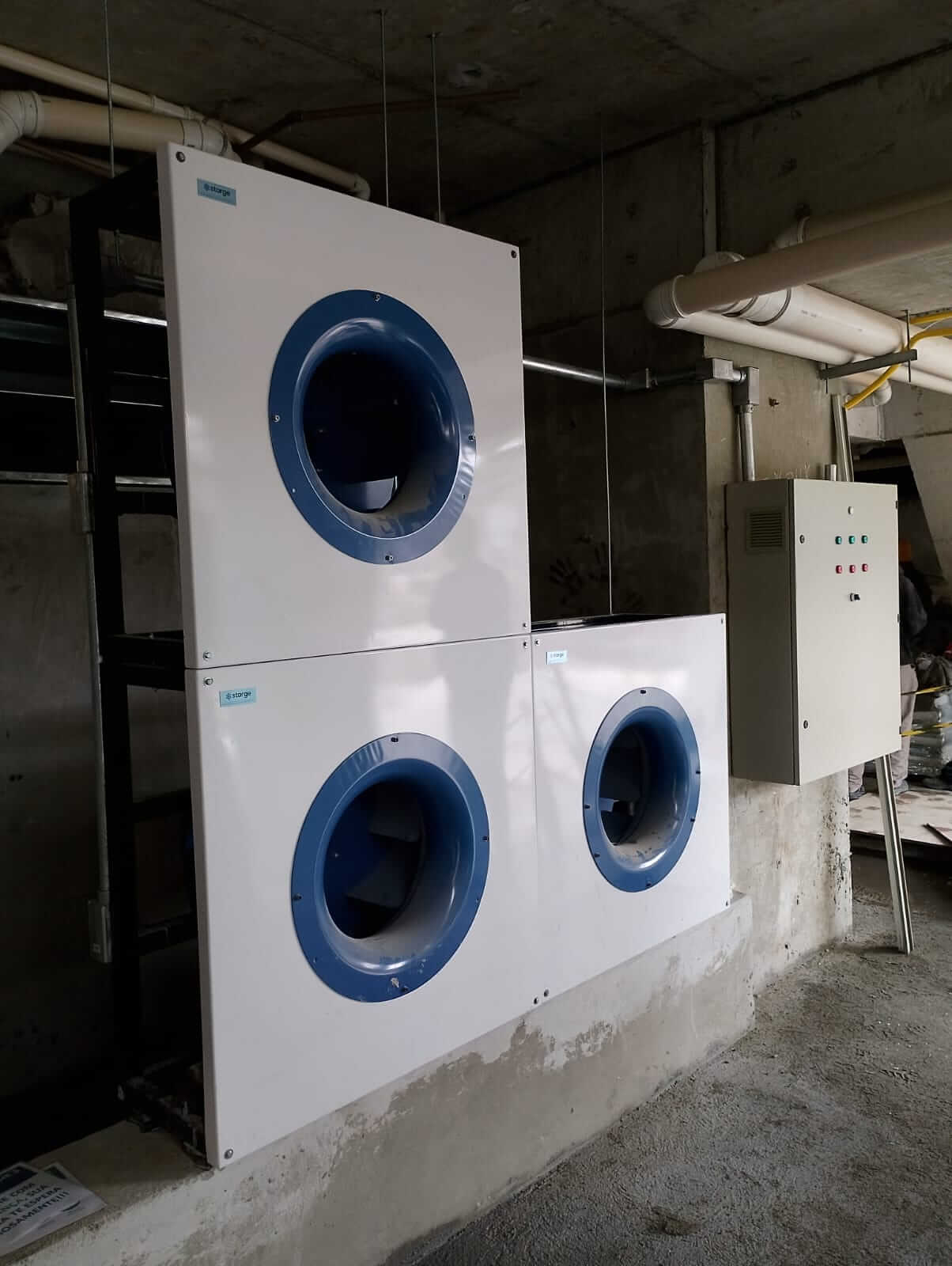 Ventiladores de pressurização